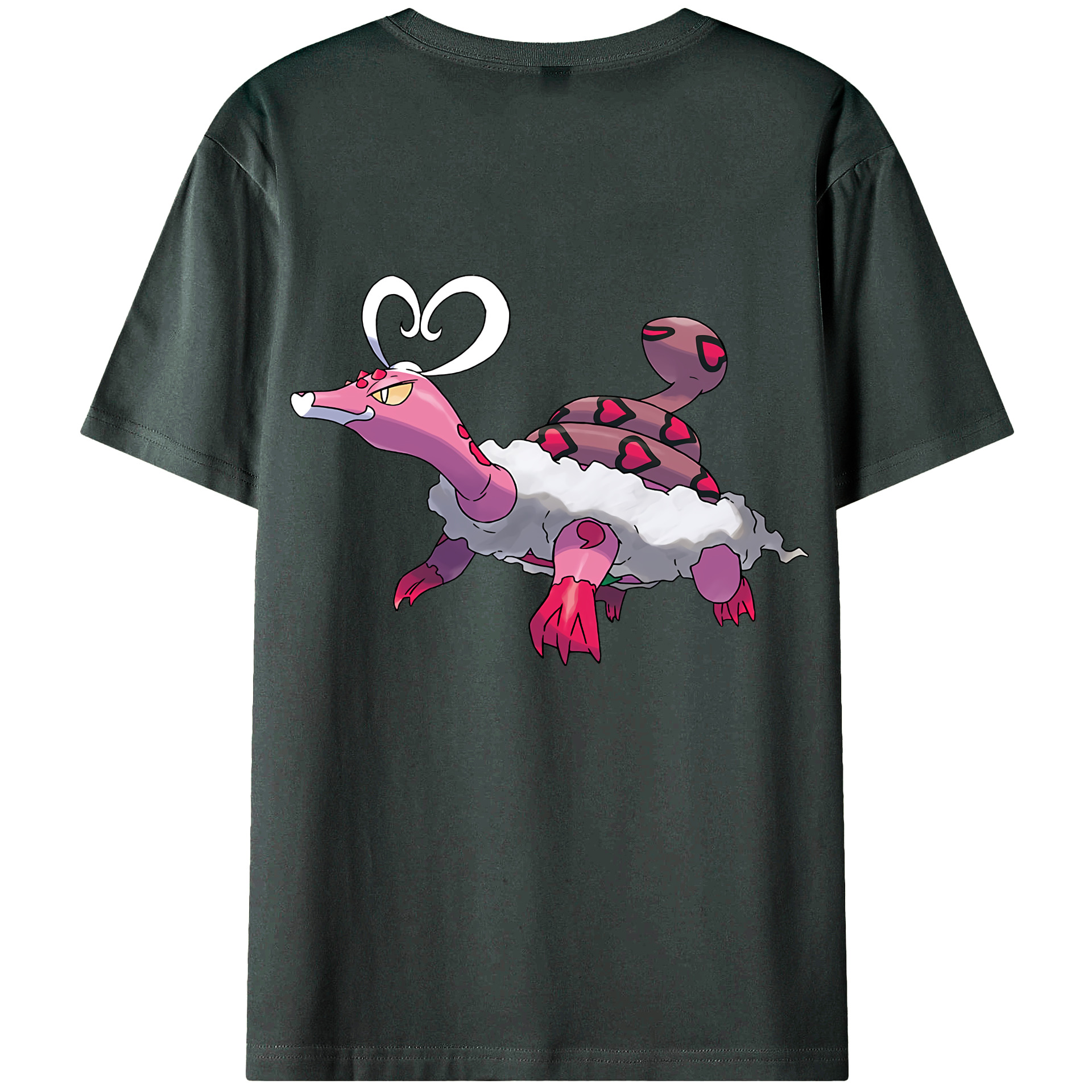 （画像用） ポケットモンスター Pokémon 綿100％ メンズ半袖Tシャツ（バックプリント） 通気性
